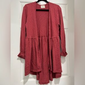 t.la Brand cardigan/sweater. anthropologie Brand. Size M. Light Red/dark Pink